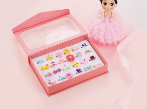 Girl Jewel Rings in Box