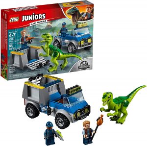 LEGO Juniors/4+ Jurassic World Raptor Rescue Truck 10757 Building Kit (85 Pieces)