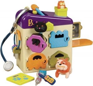 B. toys by Battat - B. Pet Vet Toy - Doctor Kit for Kids Pretend Play (8 pieces)