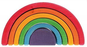 Grimm's 6-Piece Rainbow Stacker 