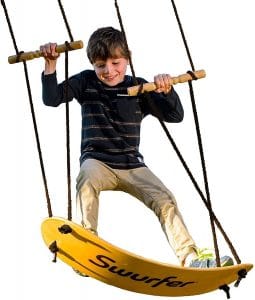 Swing-Board Stand-Up Wood Tree Swing in 2023