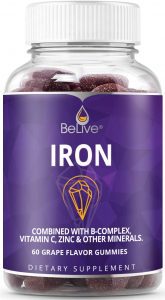 BeLive Iron Gummies (Best Gummy)